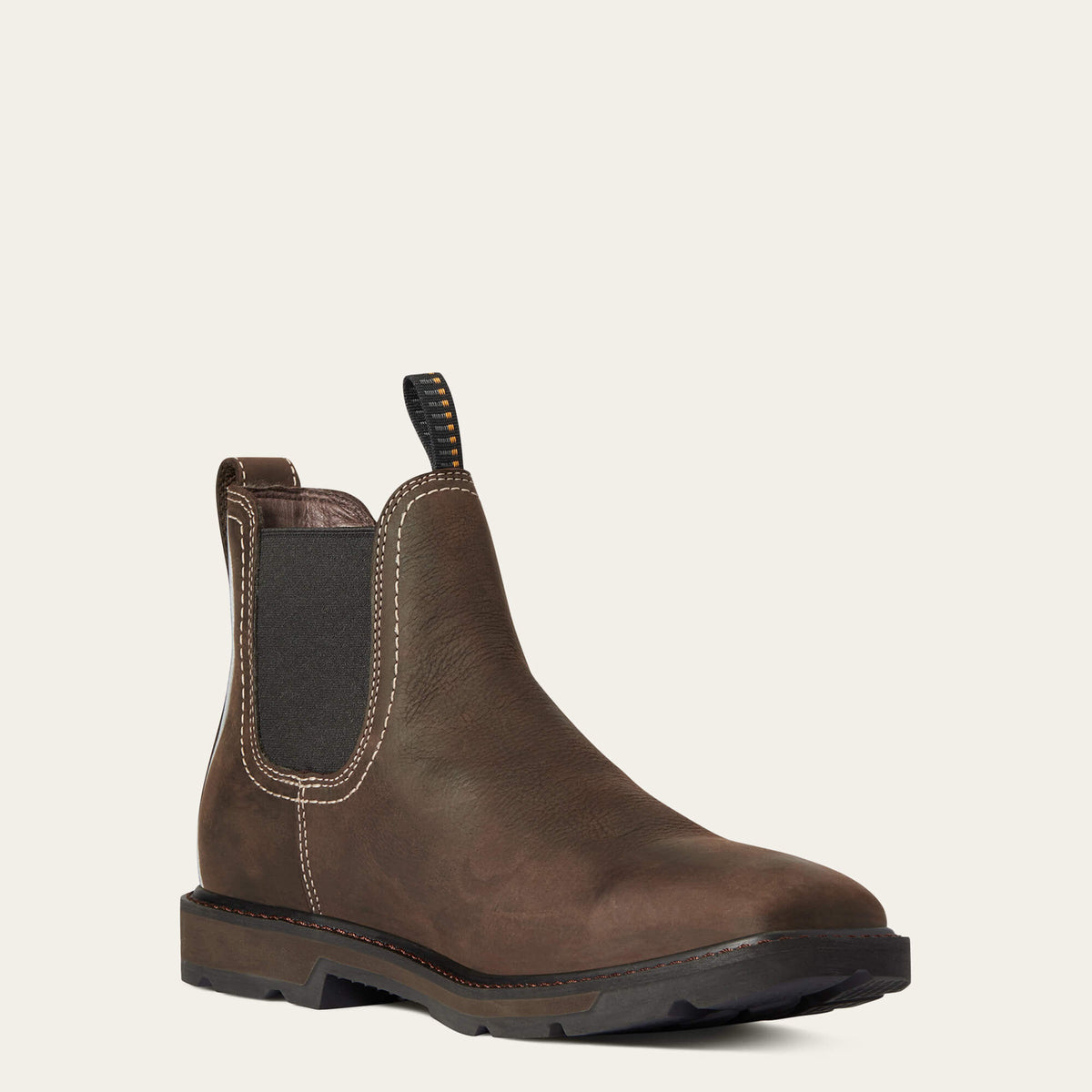 Ariat Popular Groundbreaker Chelsea Wide Square Toe Waterproof Work Boot