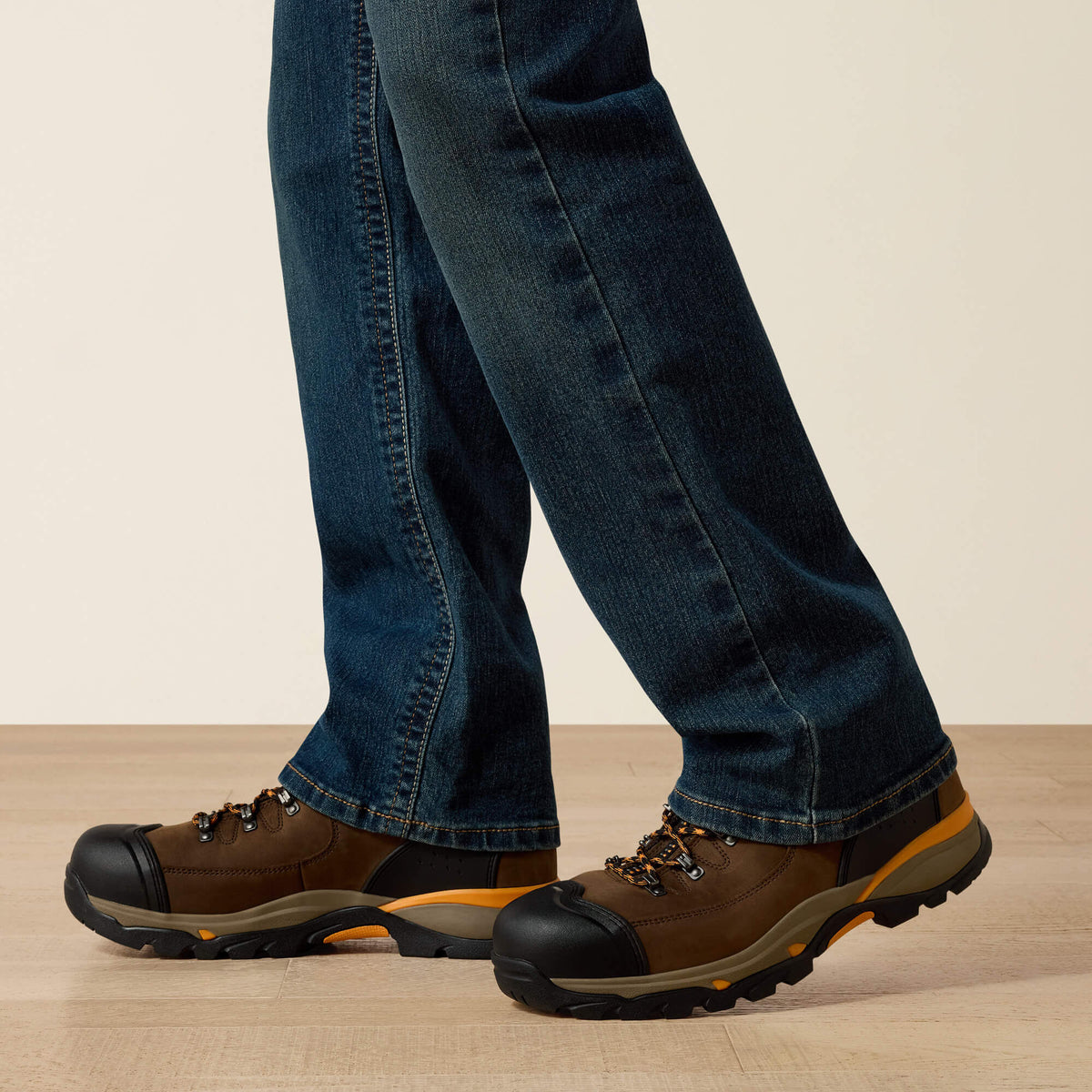 Ariat Top Pick Men's Low Rise, Bootcut Work Pants - Rebar Denim