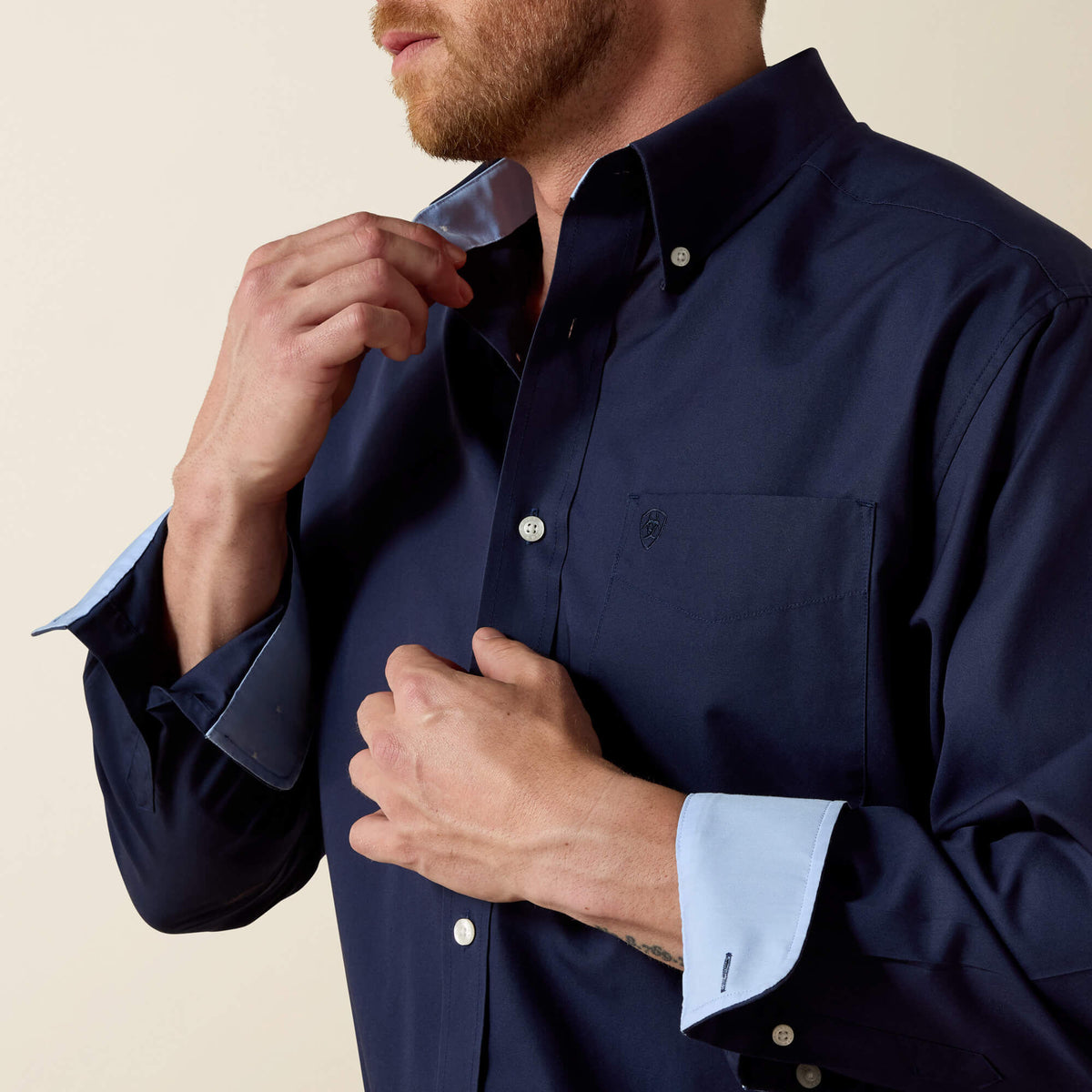 Ariat Exclusive Wrinkle Free Solid Classic Fit Shirt