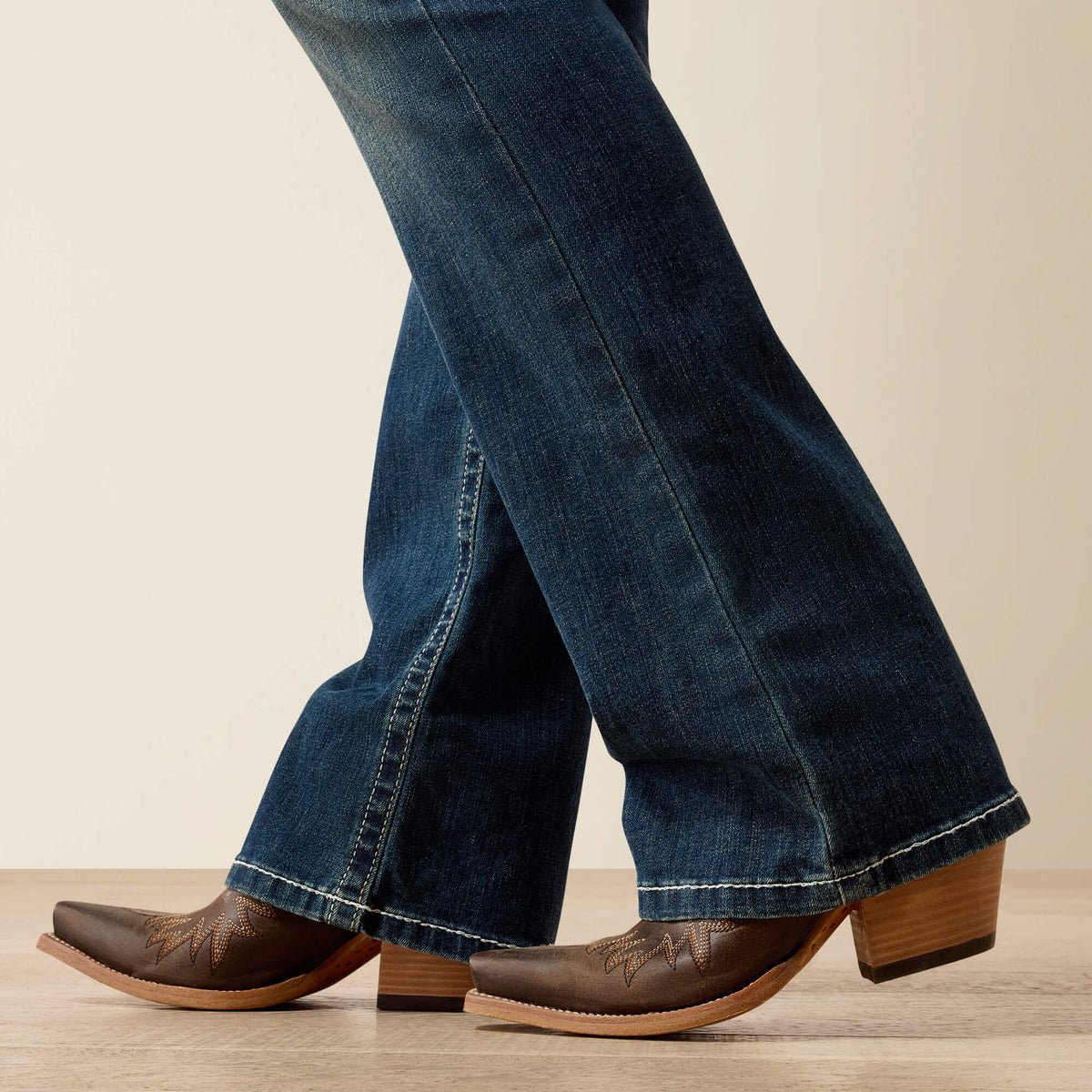 Ariat Trending Mid Rise Whipstitch Boot Cut Jean