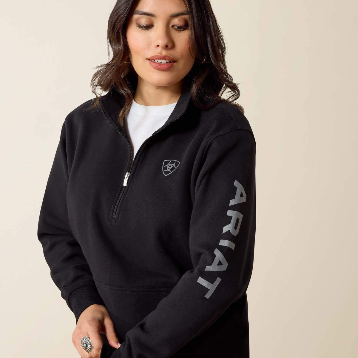 Ariat Quality Foundation Logo 1/2 Zip Sweatshirt