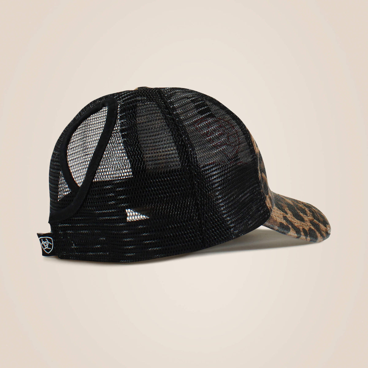Ariat Hot Sale Embossed logo cheetah print cap