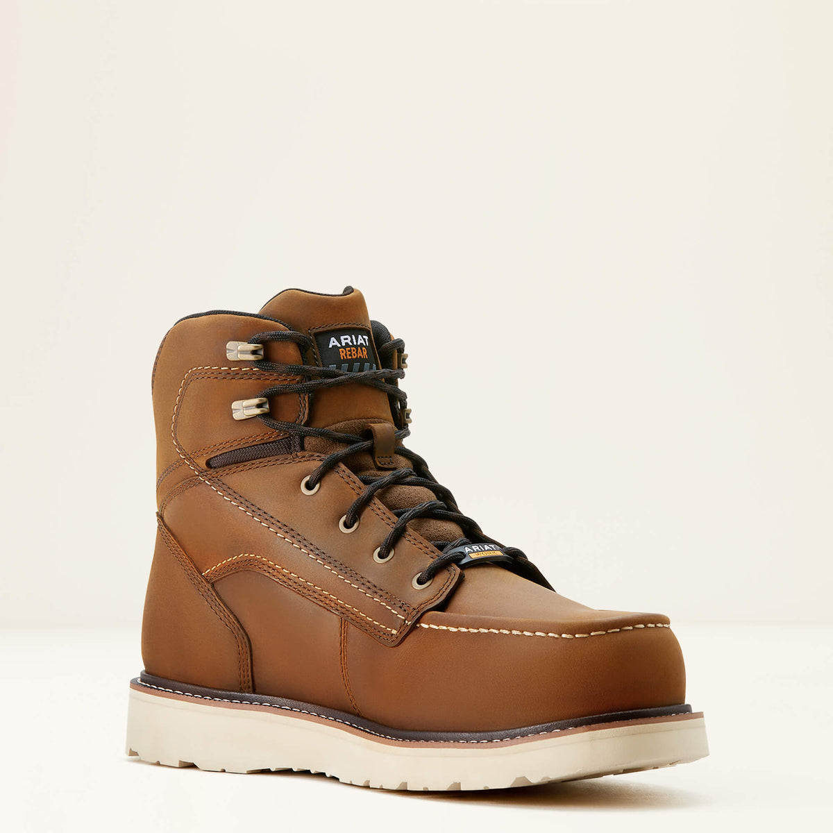Ariat Smart Buy Rebar Wedge Moc Toe 6" Waterproof Composite Toe Work Boot