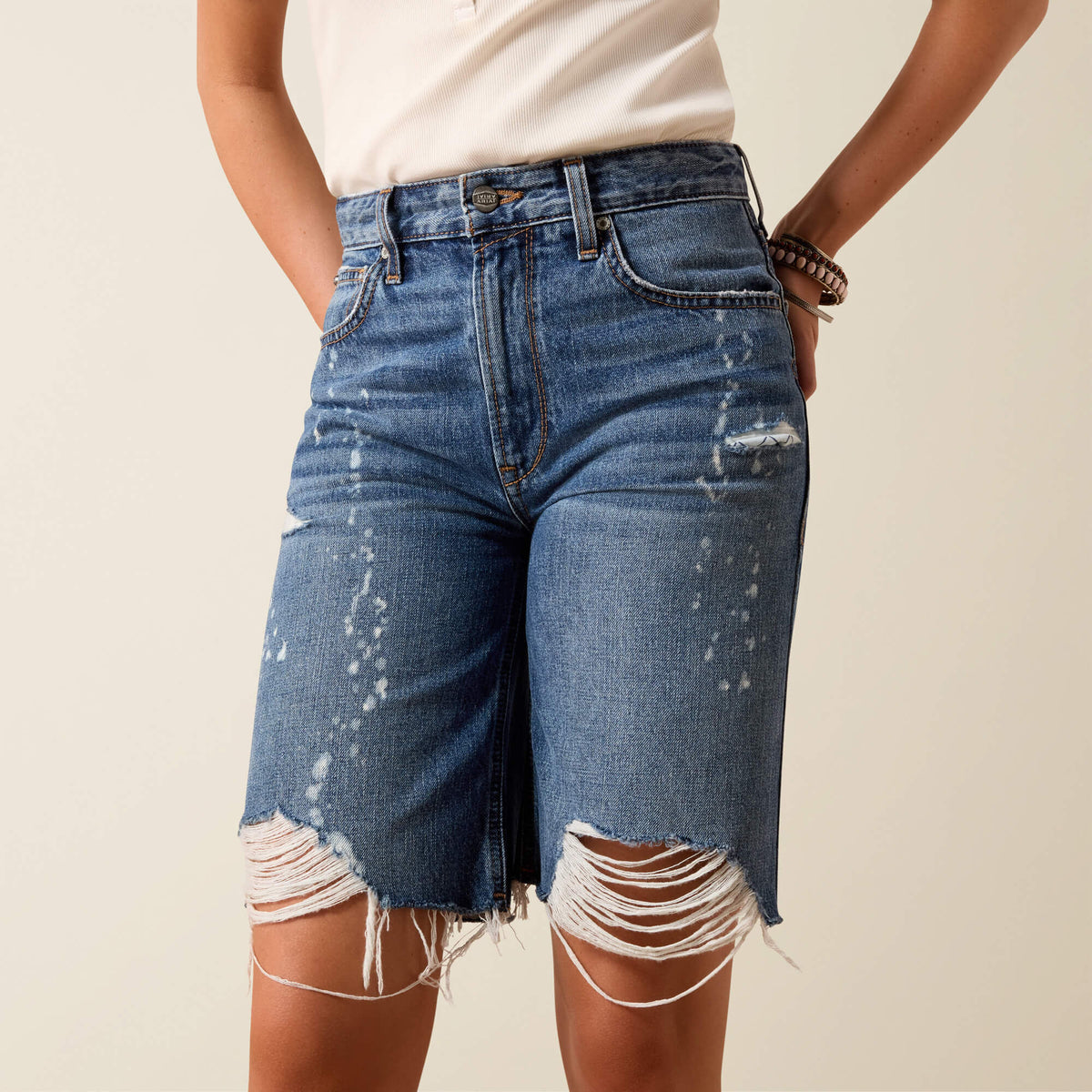 Ariat Quality Ultra High Rise Relaxed Tomboy 10" Shorts