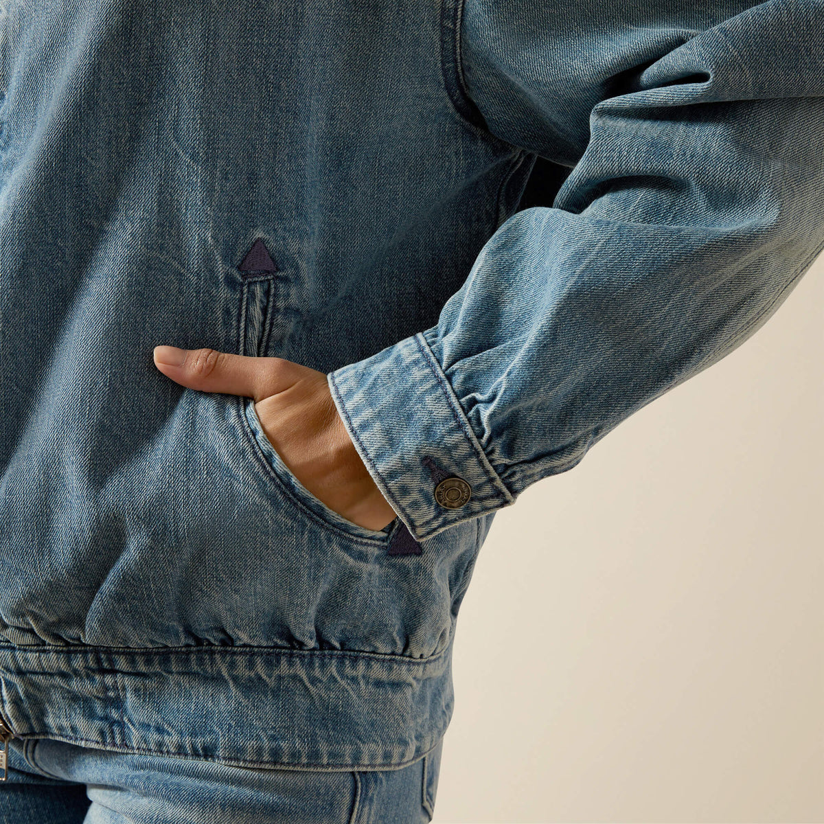 Ariat Classic Cheyenne Denim Bomber Jacket
