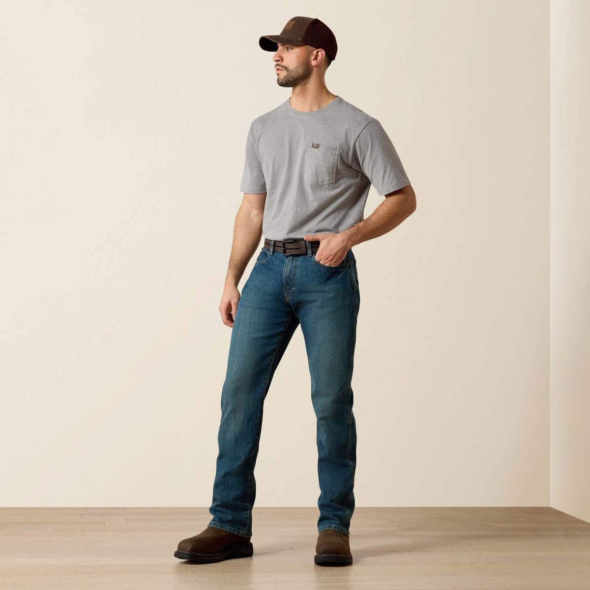 Ariat Exclusive Rebar M4 Relaxed DuraStretch Basic Boot Cut Jean