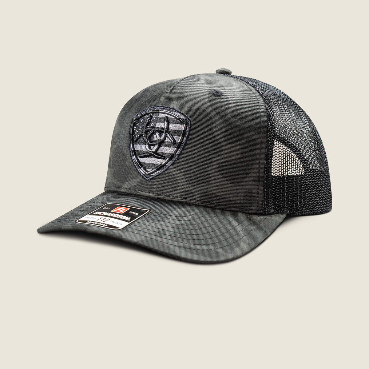 Ariat New Camo Embroidery Shield Cap