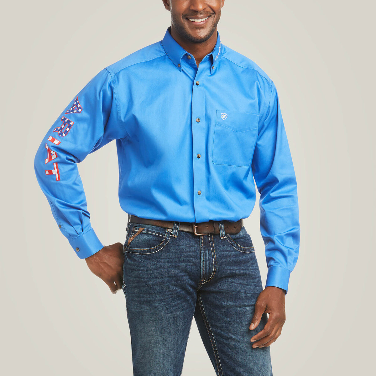 Ariat Popular Team Logo Twill Classic Fit Shirt