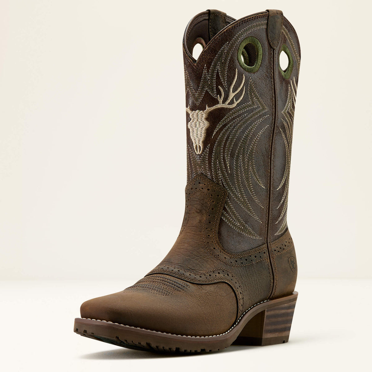Ariat Essential Hybrid Roughstock Antler Cowboy Boot