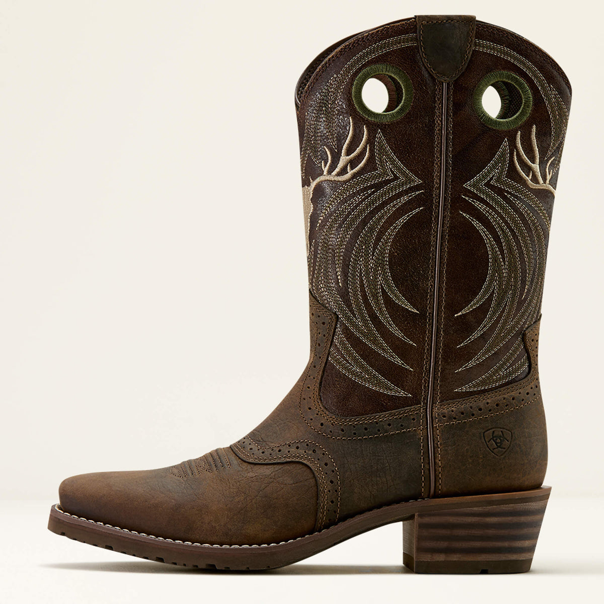 Ariat Essential Hybrid Roughstock Antler Cowboy Boot