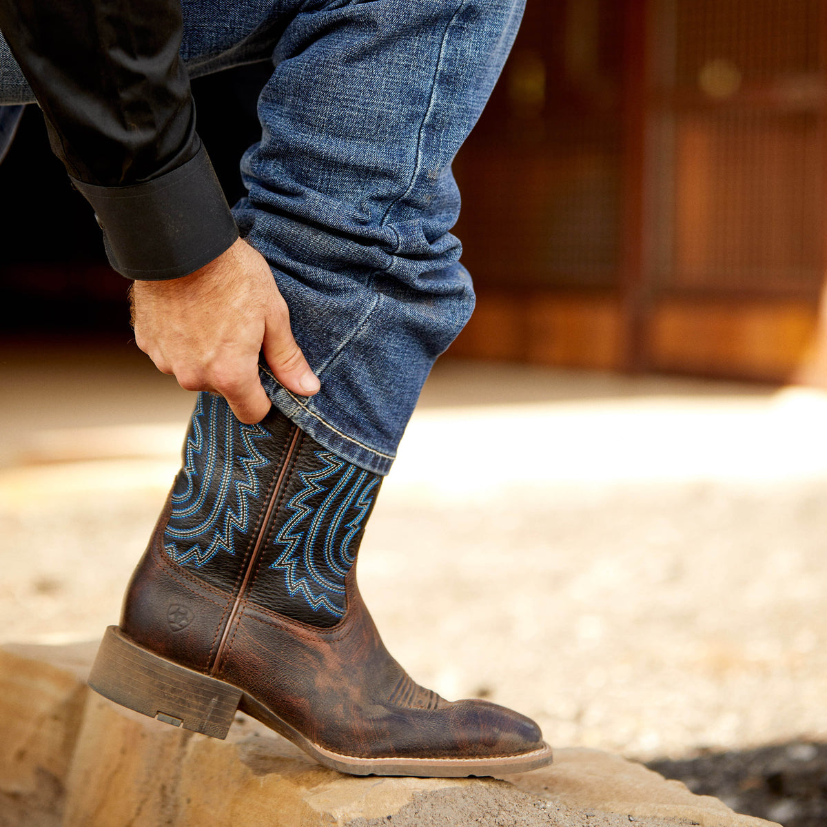 Ariat Deals Sport Big Country Wide Square Toe Cowboy Boot