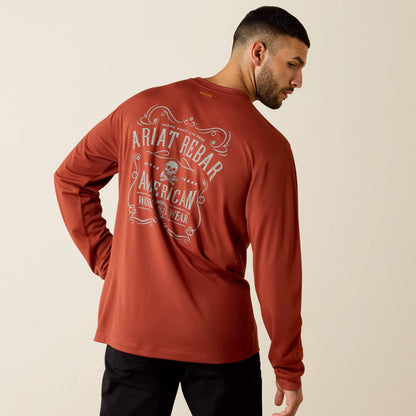 Ariat Hot Sale Rebar Heat Fighter Label Long Sleeve T-Shirt
