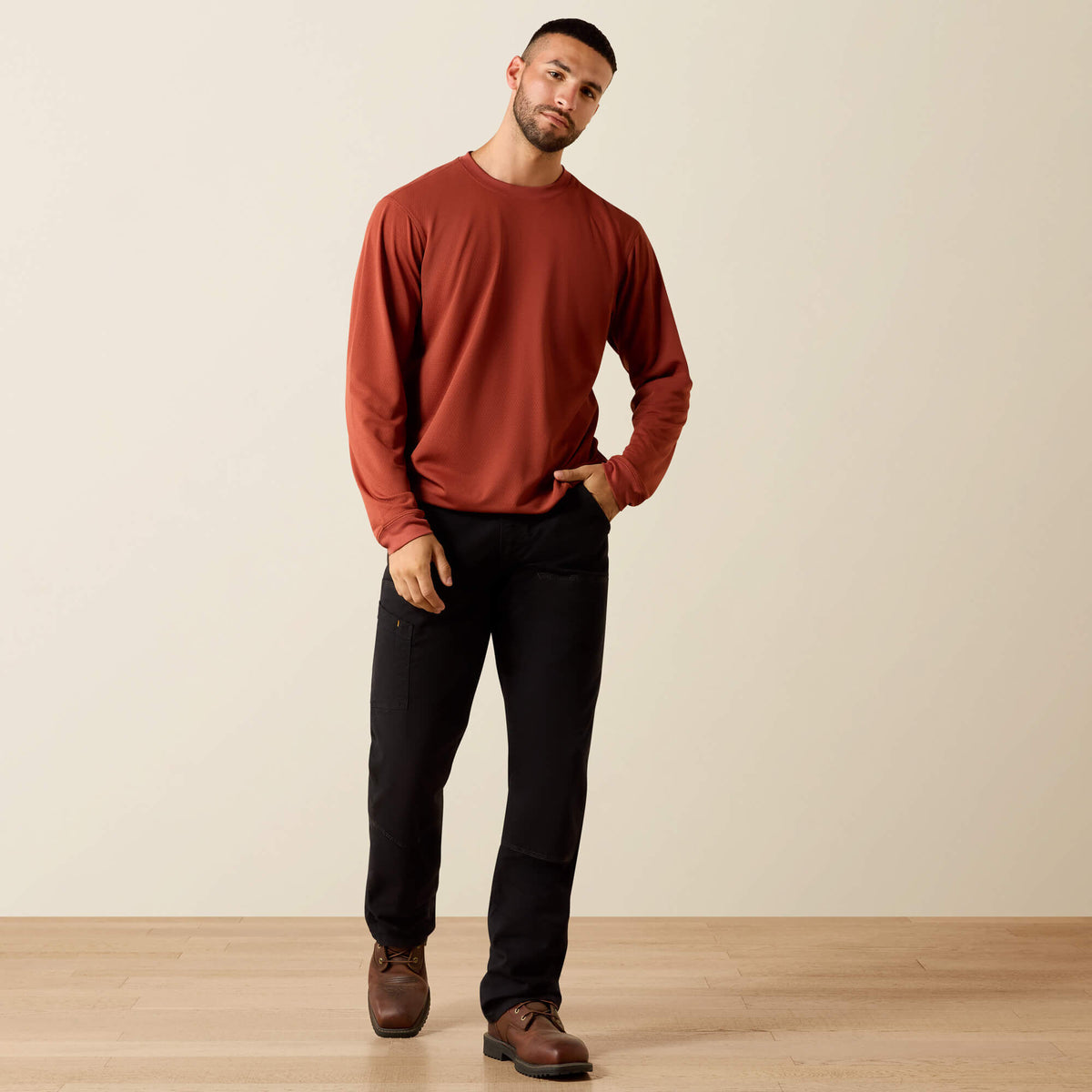 Ariat Hot Sale Rebar Heat Fighter Label Long Sleeve T-Shirt