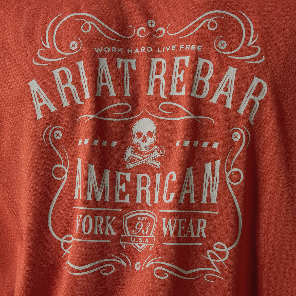 Ariat Hot Sale Rebar Heat Fighter Label Long Sleeve T-Shirt