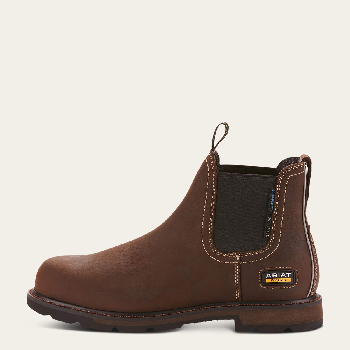 Ariat Top Pick Groundbreaker Chelsea Waterproof Steel Toe Work Boot