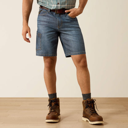 Ariat Premium Rebar M4 Relaxed Denim 10" DuraStretch Shorts
