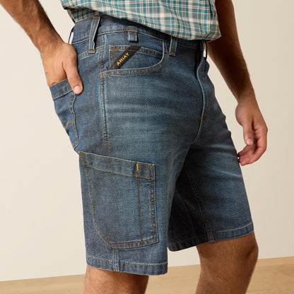 Ariat Premium Rebar M4 Relaxed Denim 10" DuraStretch Shorts