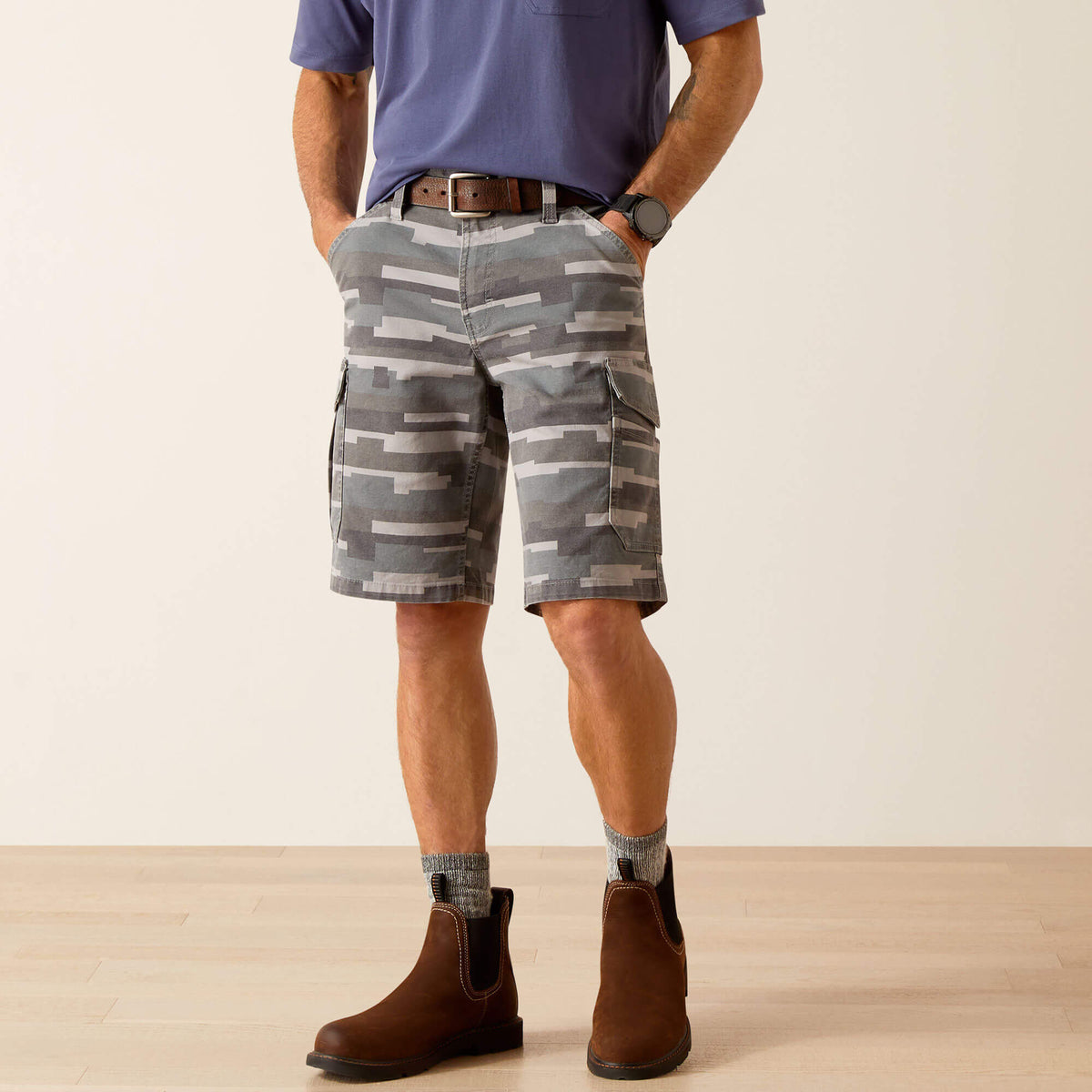Ariat Top Pick Rebar DuraStretch Made Tough Cargo 11" Short