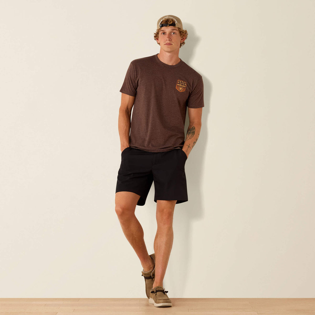 Ariat Featured Ariat Stripe Patriotic Badge T-Shirt