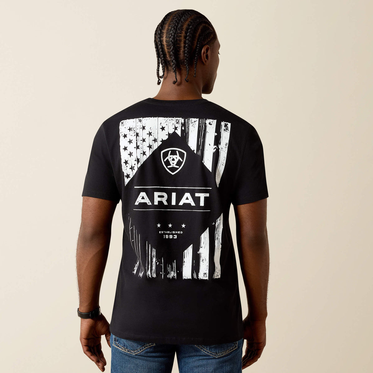 Ariat Featured Ariat Wooden Diamond Flag Classic Fit T-Shirt