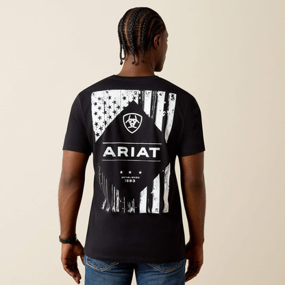 Ariat Featured Ariat Wooden Diamond Flag Classic Fit T-Shirt
