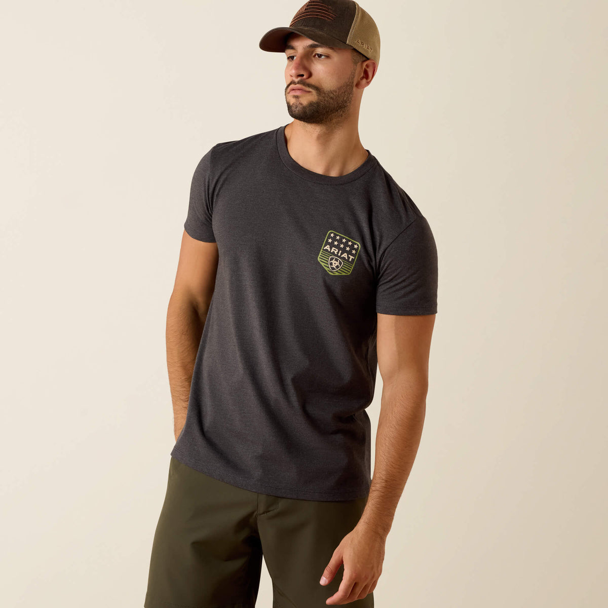 Ariat Discount Ariat Stripe Patriotic Badge T-Shirt