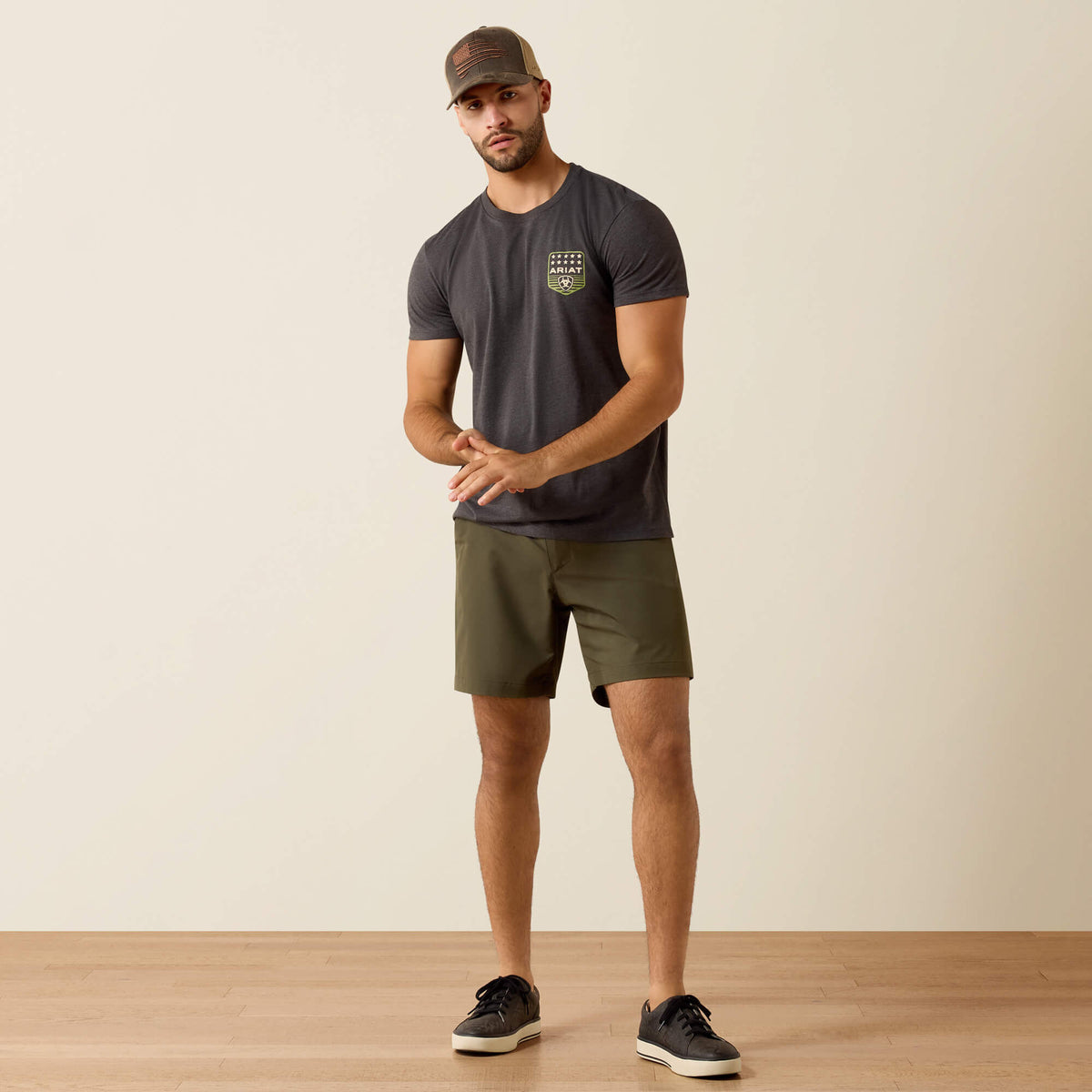 Ariat Discount Ariat Stripe Patriotic Badge T-Shirt