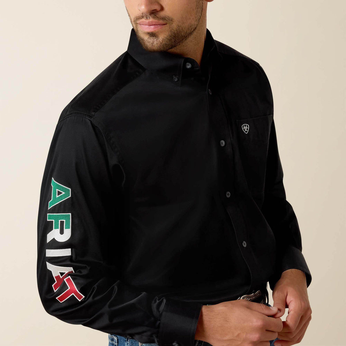 Ariat Essential Team Logo Twill Classic Fit Shirt