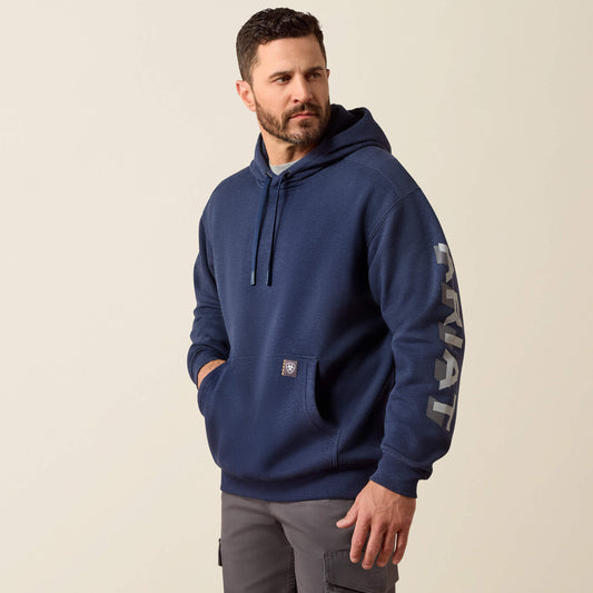 Ariat Quality Rebar Lightweight Logo Hoodie