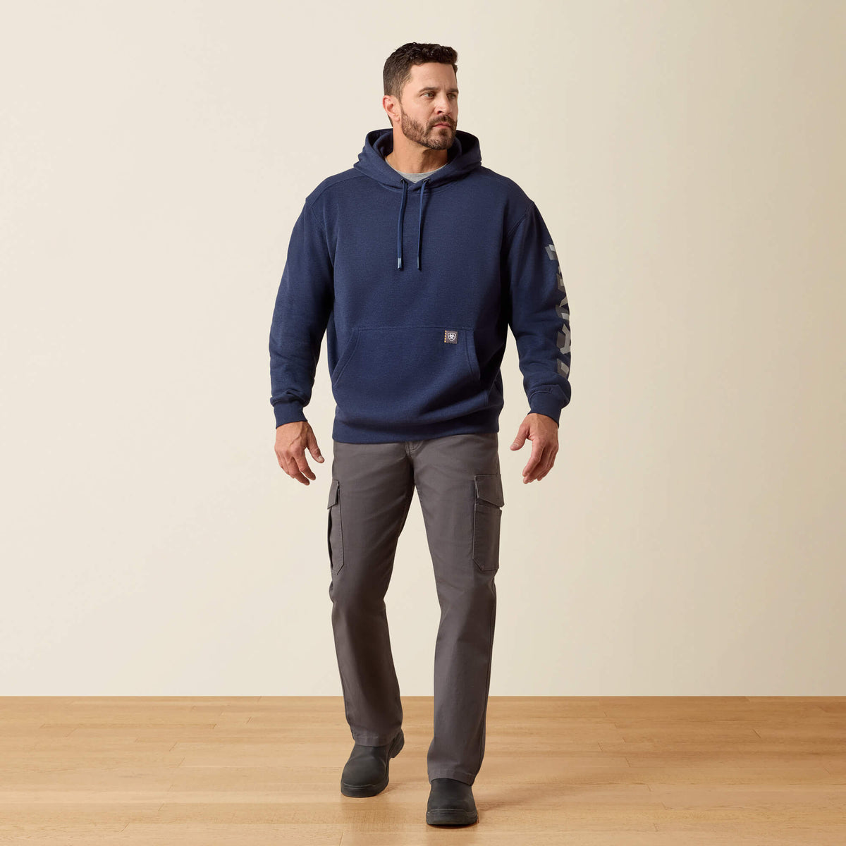 Ariat Quality Rebar Lightweight Logo Hoodie