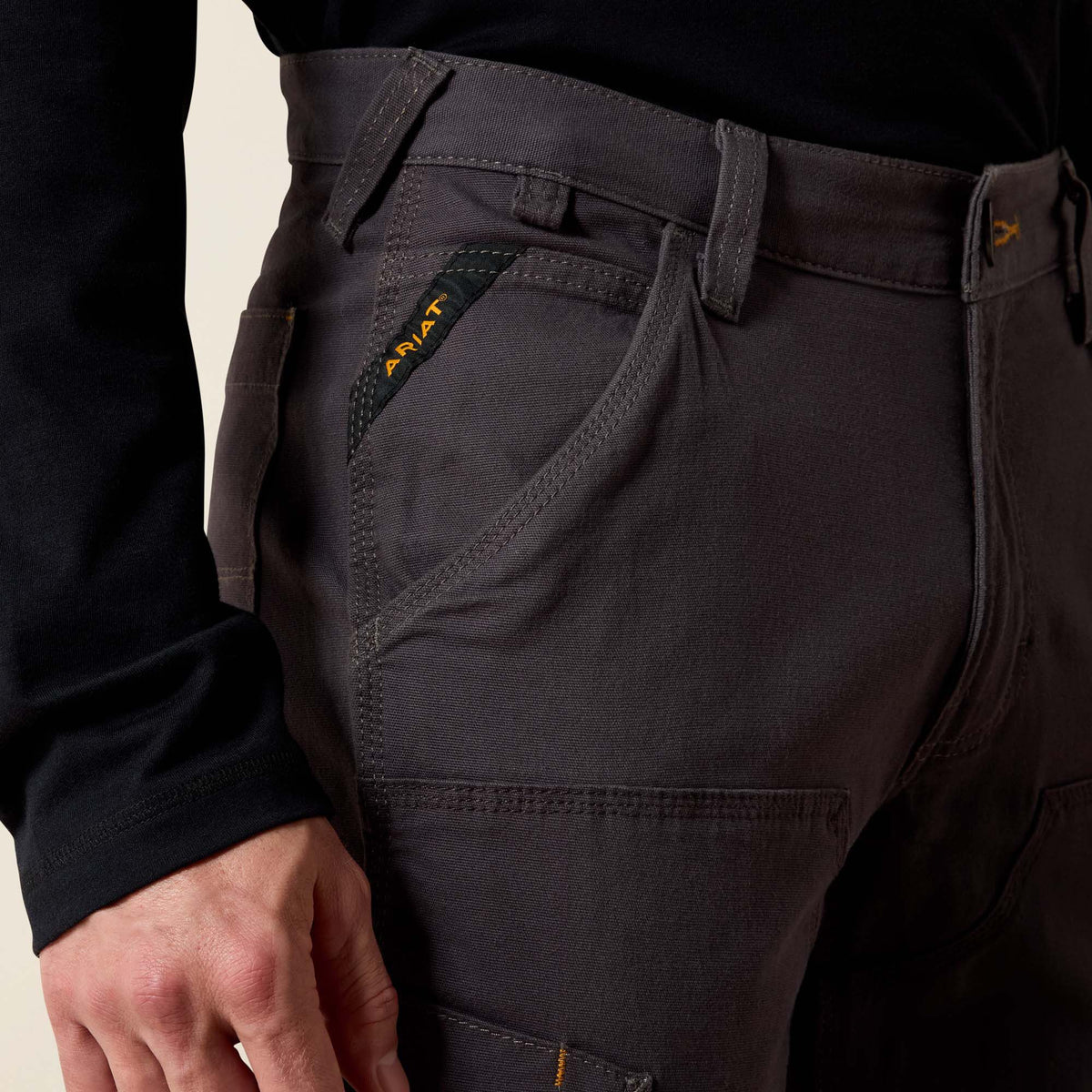 Ariat Great Value Rebar M4 Relaxed DuraStretch Made Tough Double Front Straight Pant