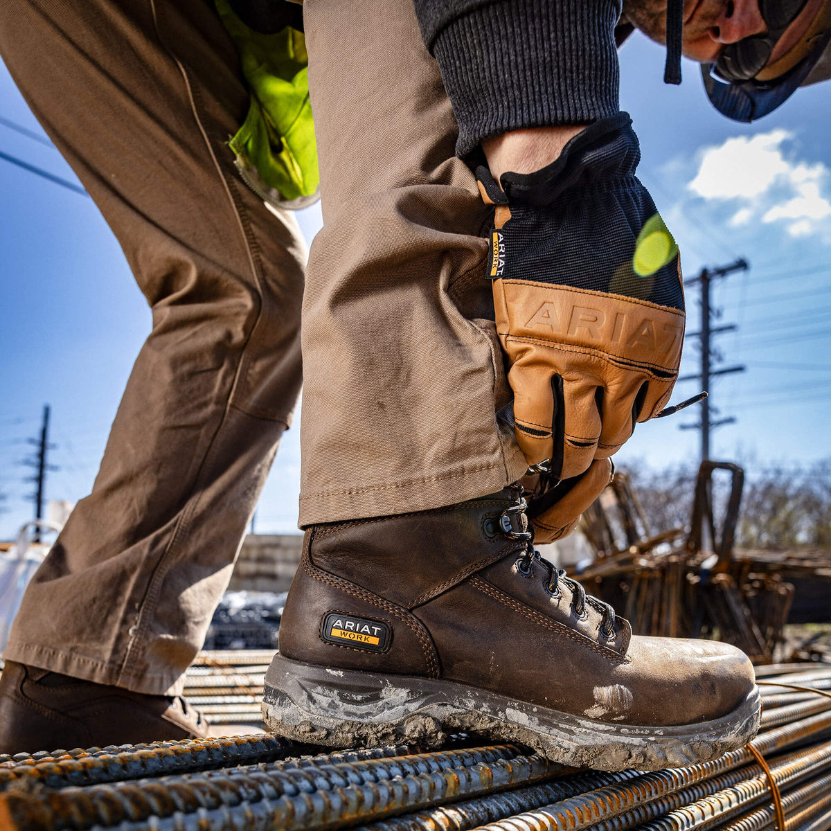 Ariat Essential Rebar M4 Relaxed DuraStretch Made Tough Double Front Straight Pant