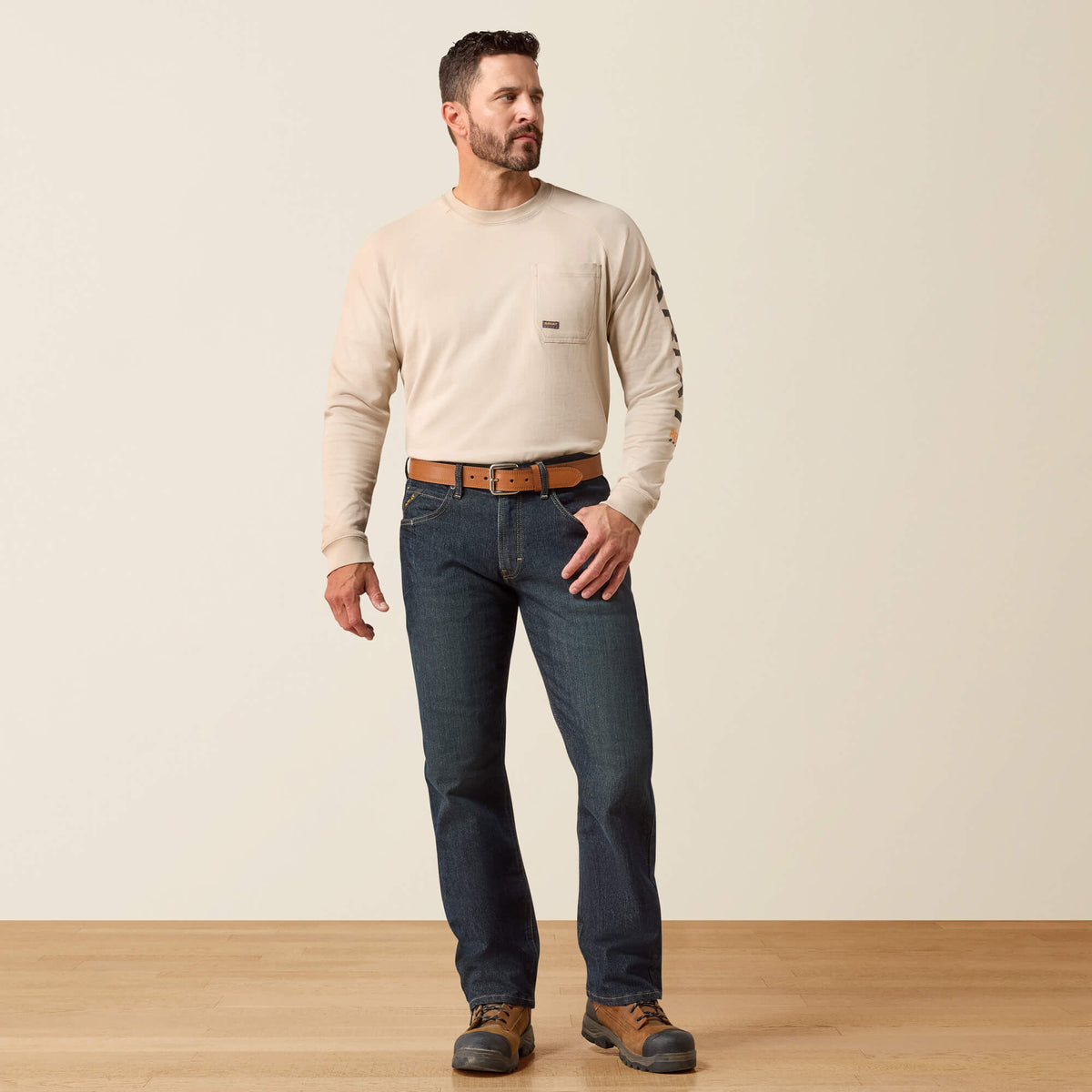 Ariat Everyday Rebar M4 Relaxed DuraStretch Basic Stackable Straight Leg Jean