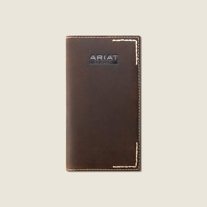 Ariat Premium Thick Stitch Checkbook Wallet