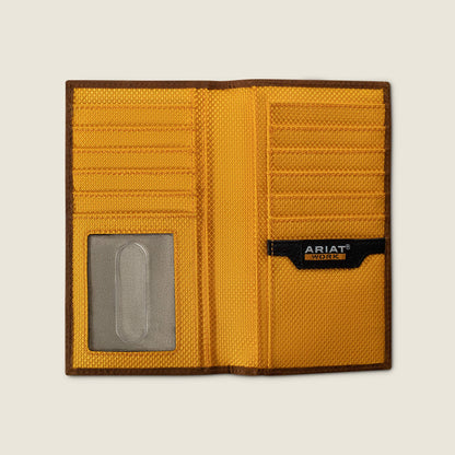 Ariat Premium Thick Stitch Checkbook Wallet