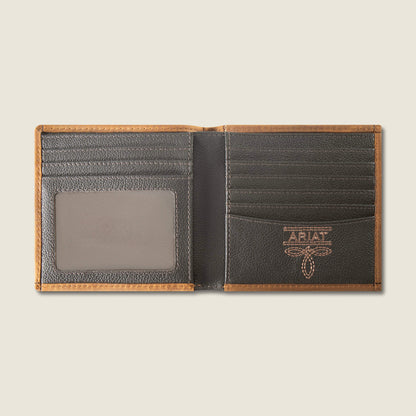 Ariat Special Offer Patchwork Embroidered Logo Large Bifold Wallet