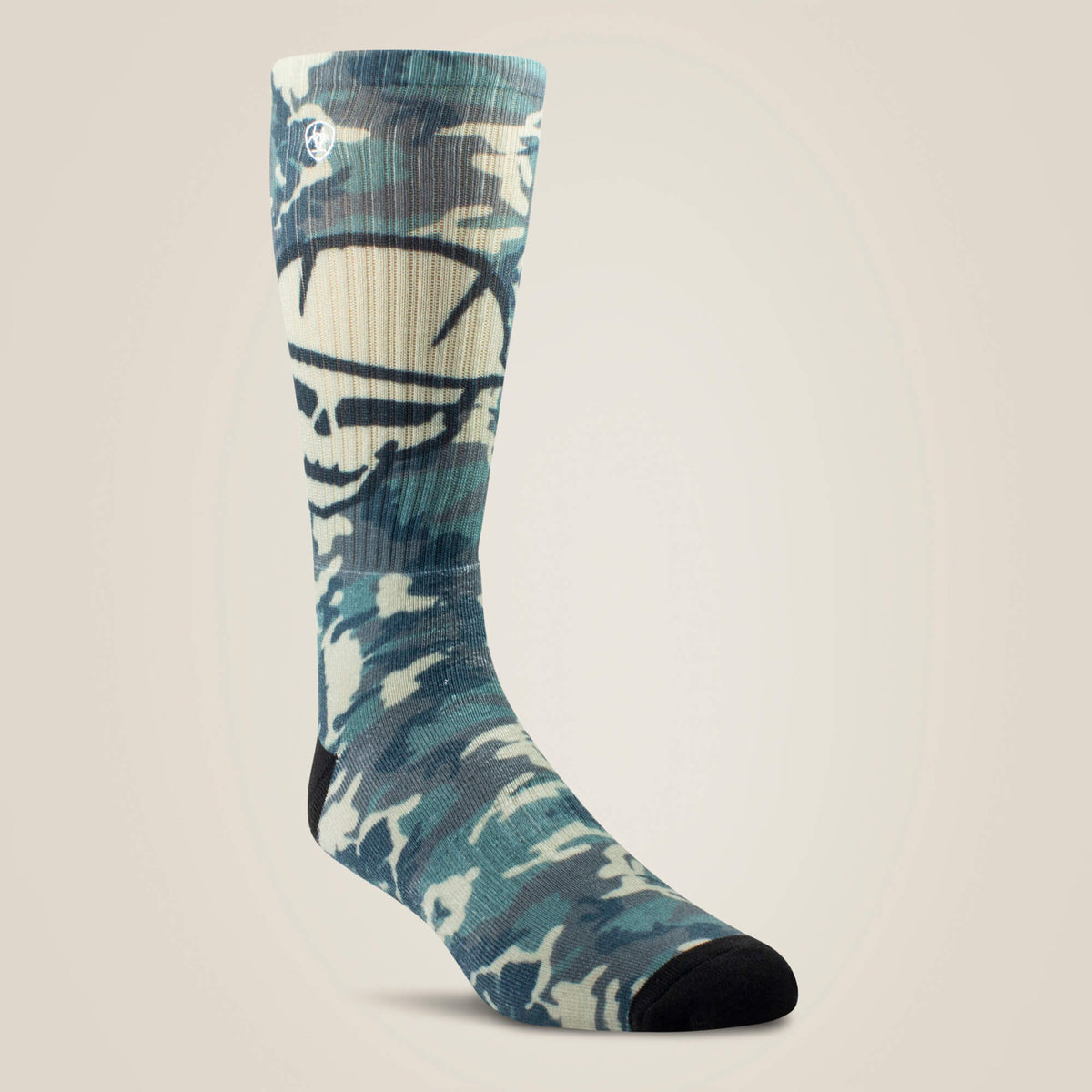 Ariat Premium Roughneck Graphic Crew Work Sock 2 Pair Multi Color Pack