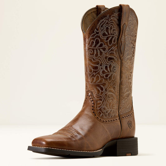 Ariat Featured Round Up Remuda Wide Square Toe Western Boot