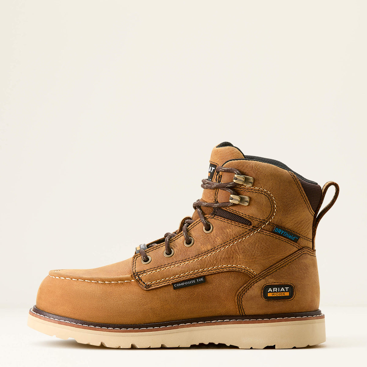 Ariat Discount Rebar Wedge Moc Toe Waterproof Composite Toe Work Boot