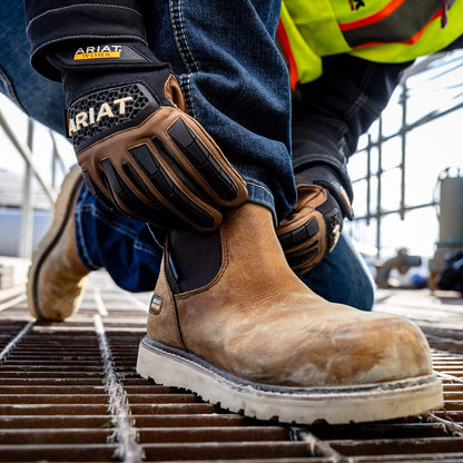 Ariat Featured Rebar Wedge Chelsea Waterproof Composite Toe Work Boot