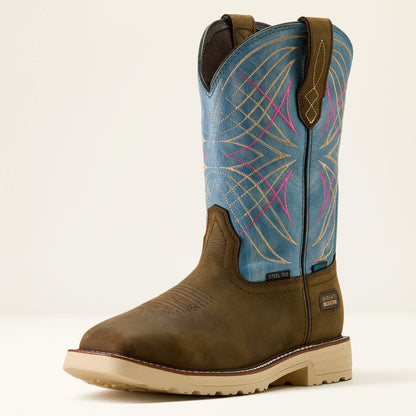 Ariat Essential Activator Waterproof Wide Square Toe Steel Toe Work Boot