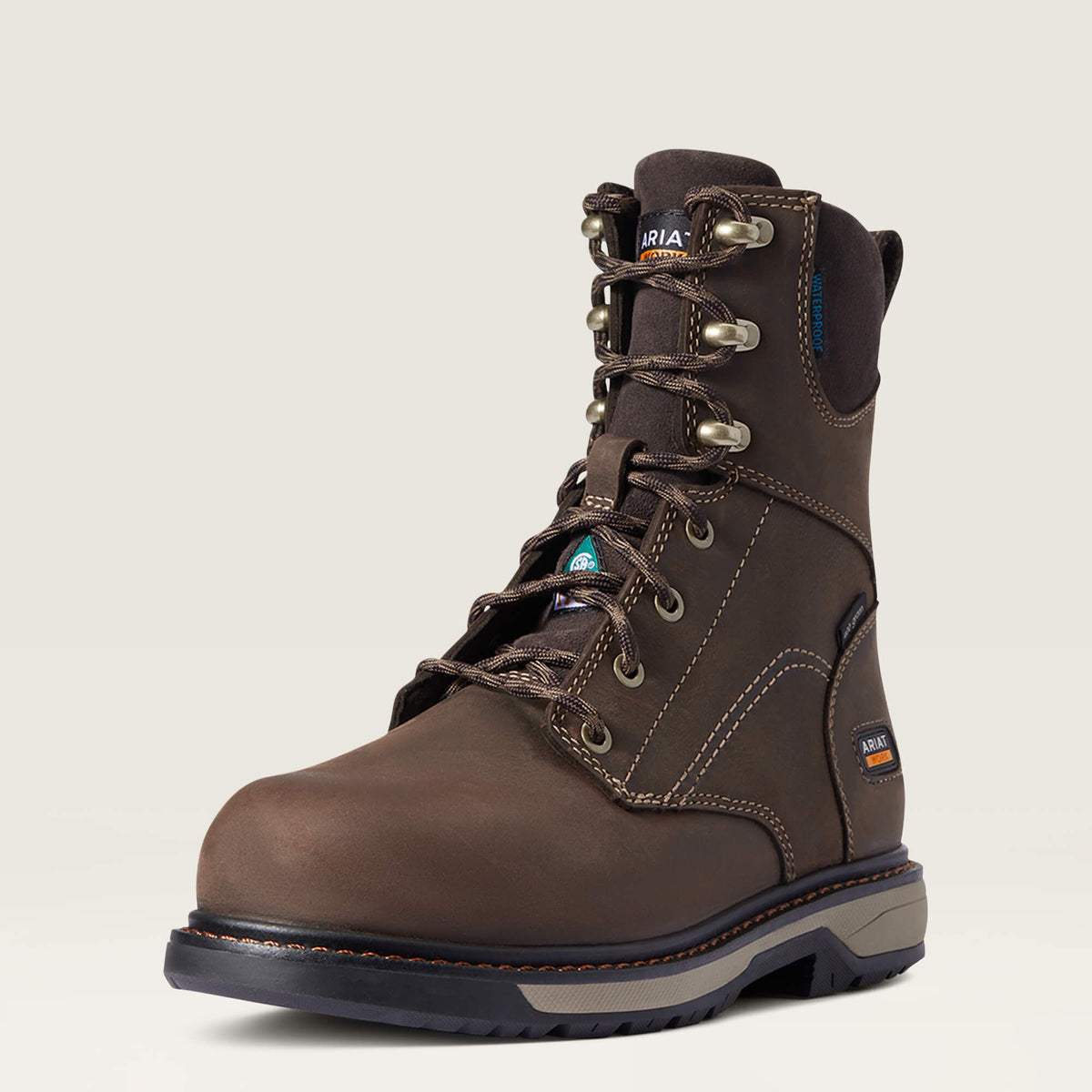 Ariat Classic Riveter 8" CSA Glacier Grip Waterproof 400g Composite Toe Work Boot