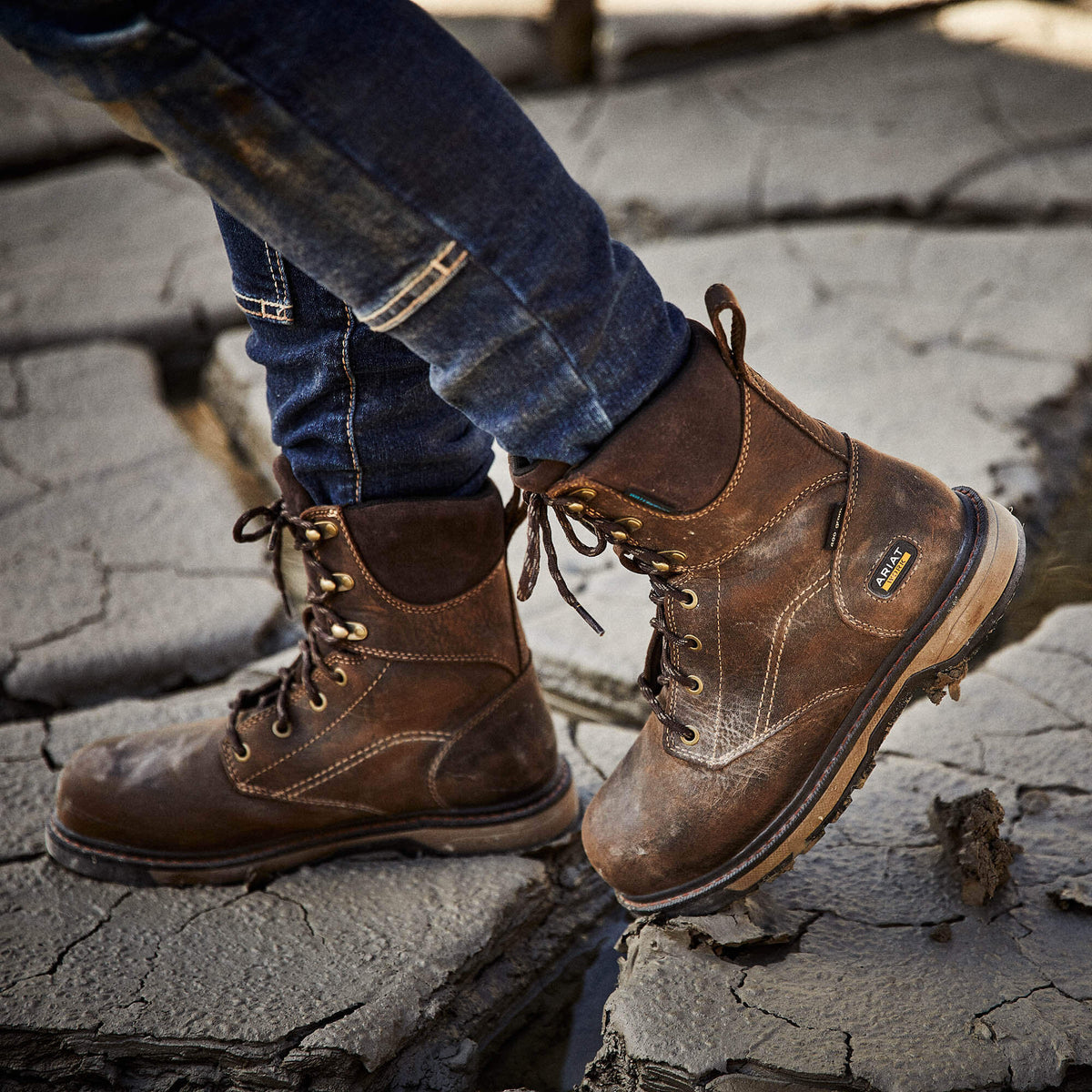 Ariat Classic Riveter 8" CSA Glacier Grip Waterproof 400g Composite Toe Work Boot