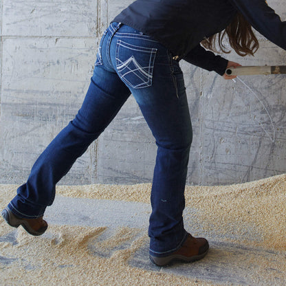 Ariat Trending Mid Rise Whipstitch Boot Cut Jean