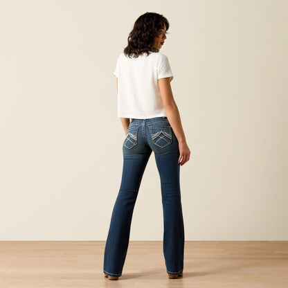 Ariat Trending Mid Rise Whipstitch Boot Cut Jean