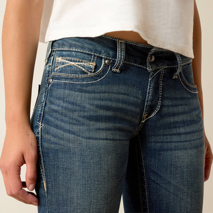 Ariat Trending Mid Rise Whipstitch Boot Cut Jean