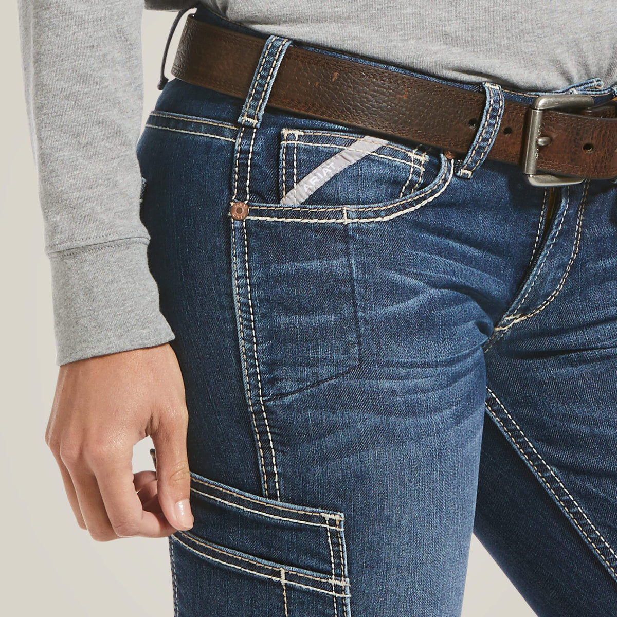 Ariat New Rebar MR DuraStretch Riveter Straight Jean