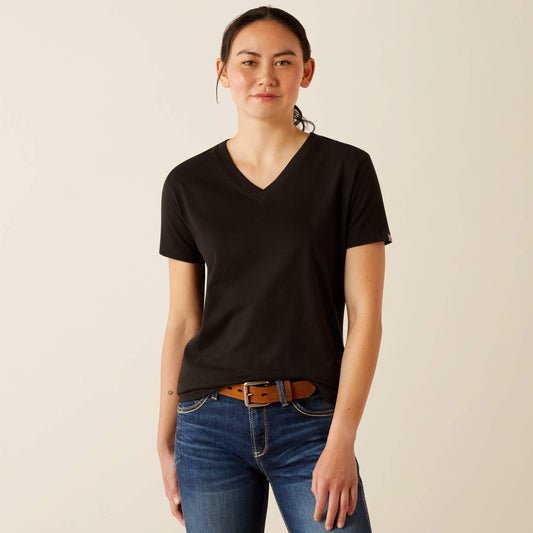 Ariat New Rebar Cotton Strong Standard V-Neck T-Shirt