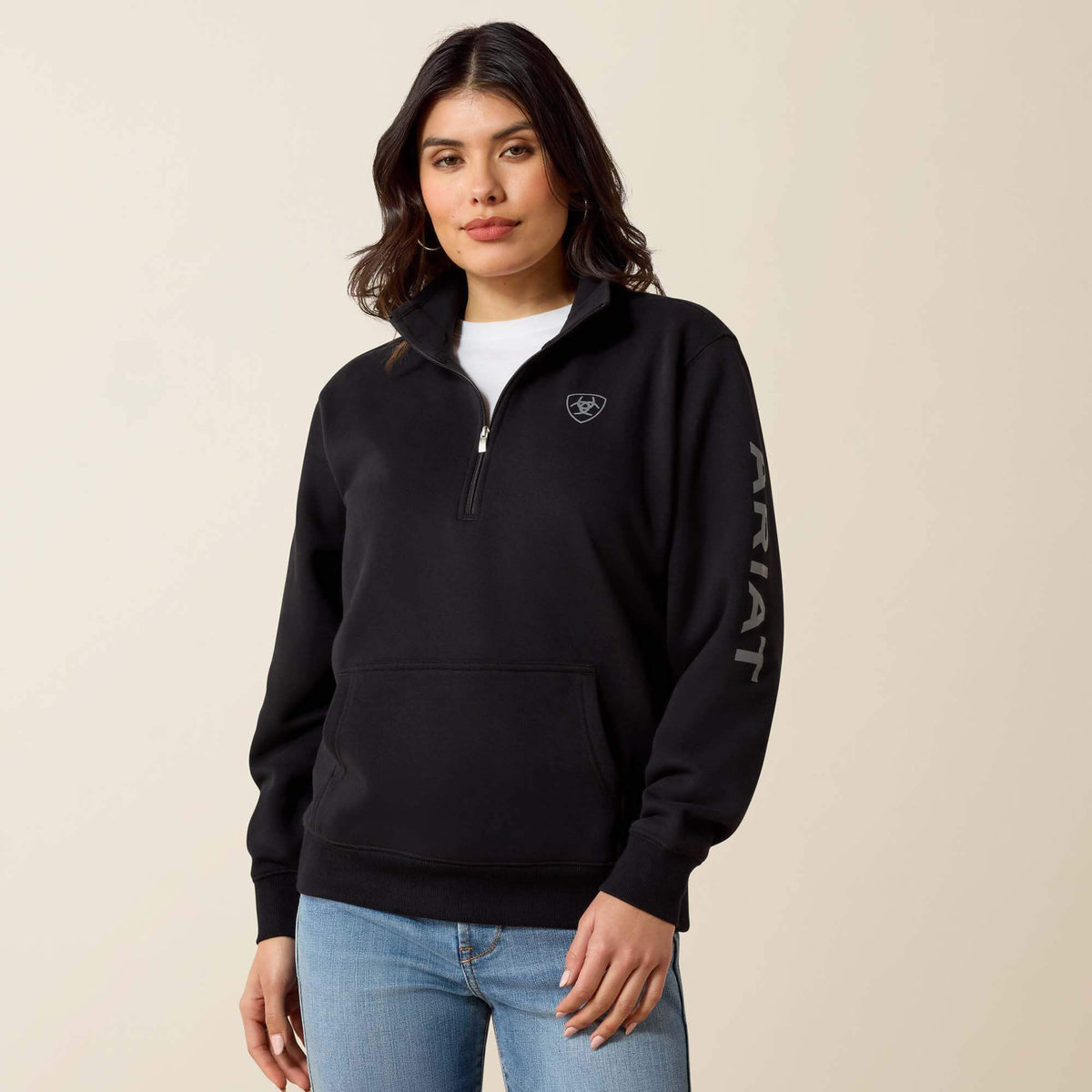 Ariat Quality Foundation Logo 1/2 Zip Sweatshirt