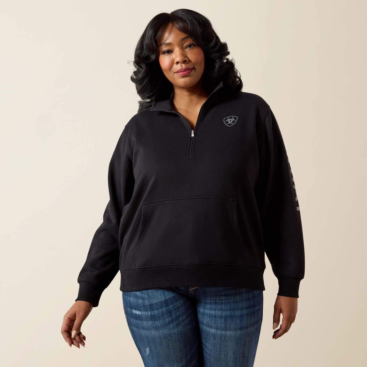 Ariat Quality Foundation Logo 1/2 Zip Sweatshirt